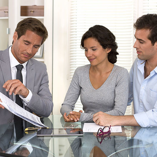 Accountant Helping Client